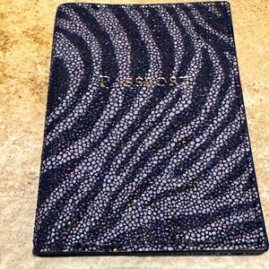 Black & Grey Zebra Shimmer Passport Cover